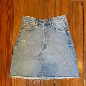 Zara denim mini skirt NWT